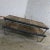 Awesome American industrial pair of pallets in oak, maybe ash, and steel for use as a fabulous coffee table. They are in...