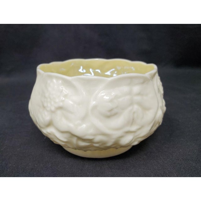 Ceramic Vintage 3 Piece Belleek Lotus - 2 Creamers and 1 Open Sugar Bowl - TMK-3 - 3rd Black Mark For Sale - Image 7 of 9