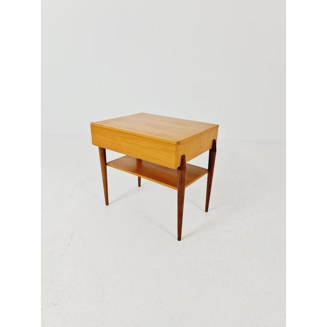 Mid-Century German Teak abd Ash Side Table by Wk Möbel, 1960s For Sale - Image 14 of 18