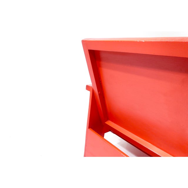 Vintage Dutch Wooden Armchair, 1960s For Sale - Image 17 of 18