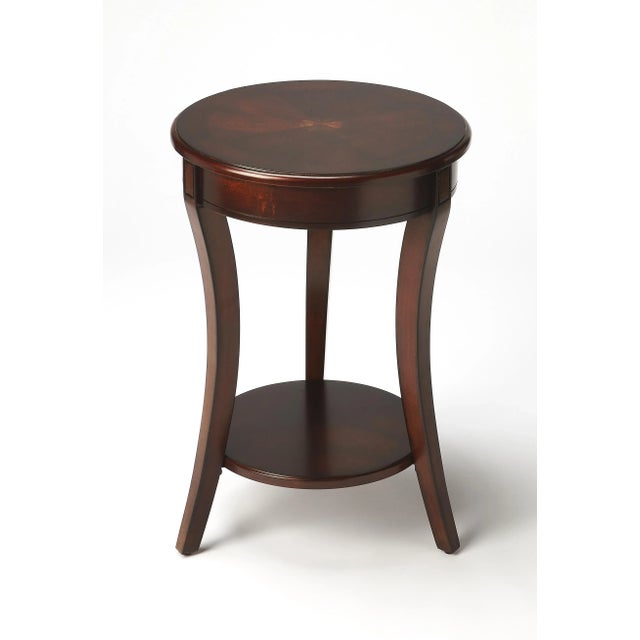 Holdin Round 18"W Accent Table, Dark Brown For Sale In Chicago - Image 6 of 6