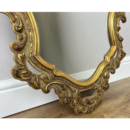 Vintage French Ornate Wall Mirror For Sale - Image 5 of 8