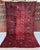 Vintage Afghan Mauri Bokhara Single Column Oval Gul Rug - 6'0" X 3'7" For Sale - Image 4 of 12