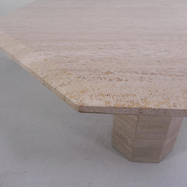 Mid-Century Travertine Dining Table, 1970s For Sale - Image 14 of 18