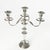 Metal 1920s Pair of Friedman Silver Co. Three Arm Silverplate Candelabras For Sale - Image 7 of 11