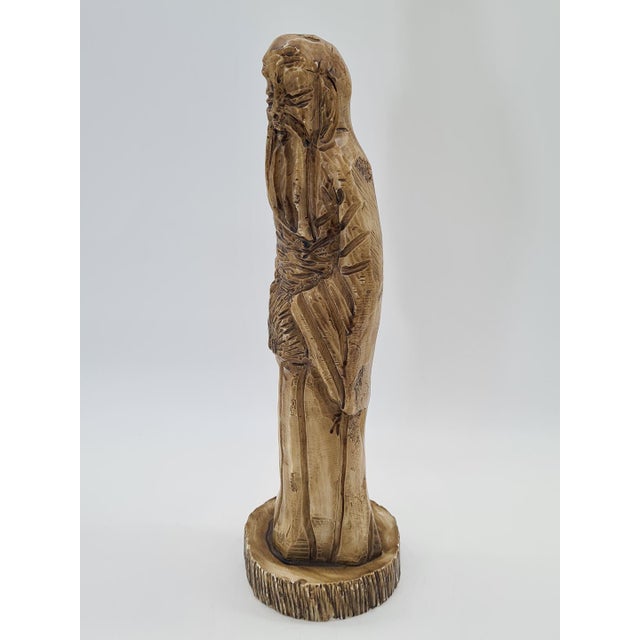 1960s Art Deco Style Sage Figurine by Canto, 1960s For Sale - Image 5 of 9