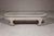 Teak Wood Vintage Whitewash Low Coffee table with Oval Top and Carved Legs For Sale In New York - Image 6 of 12