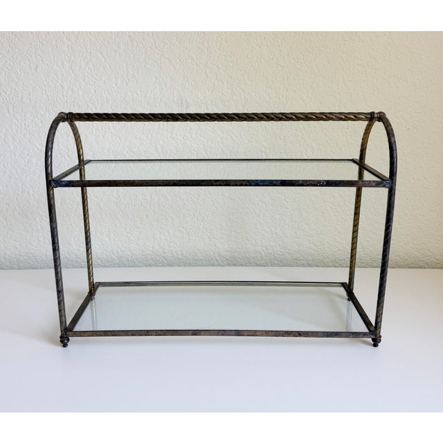Vintage Brass Tabletop Etagere, 1960s For Sale - Image 4 of 13