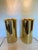Mid-Century Modern Pair of Vintage Brass Cylinder Table Lamps in the Style of Robert Sonneman, 1970s Modernist Uplights For Sale - Image 3 of 10