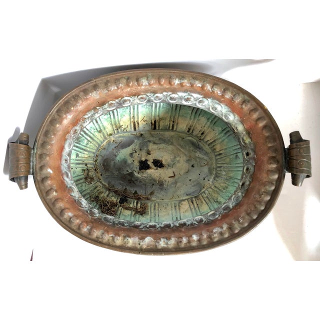 Early 20th Century Copper Jardiniere With Liner For Sale - Image 5 of 10