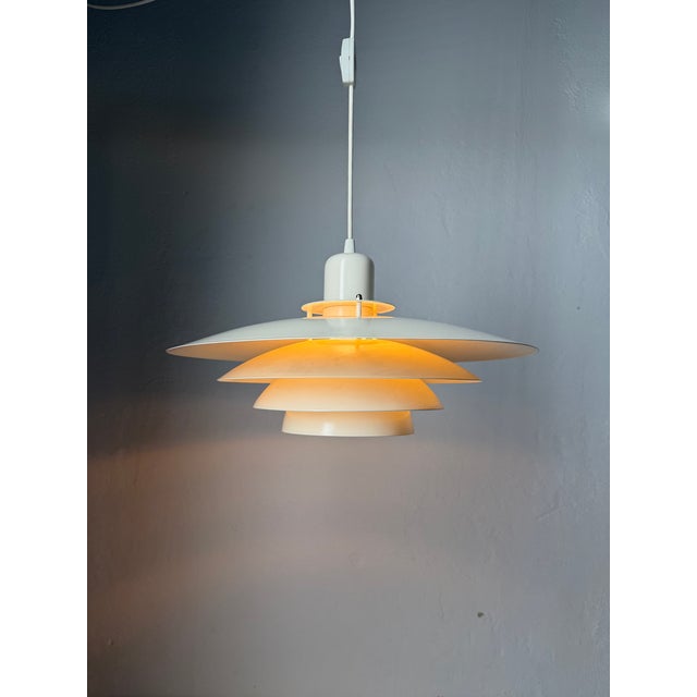 Ivory Danish Form-Light Pendant Lamp, 1970s For Sale - Image 8 of 8