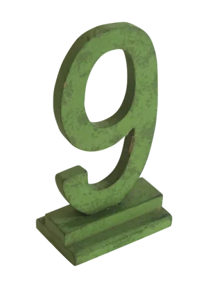 Vintage Number 9 Figure