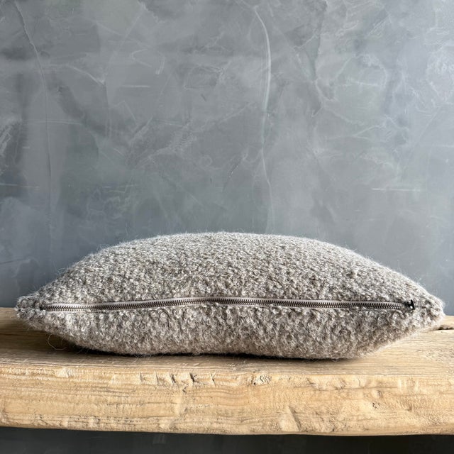Bloom Home Collection Mohair Wooly Plush Double Sided Pillow 23" X 23" For Sale In Los Angeles - Image 6 of 6