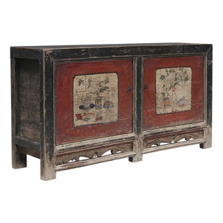 Antique Painted Gansu Sideboard, 1890s For Sale