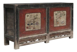 Antique Painted Gansu Sideboard, 1890s