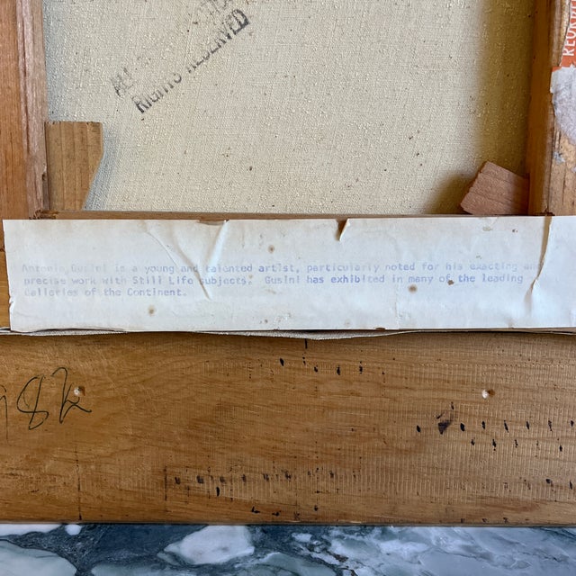 Late 20th Century Antonio Gusini Still Life Oil Painting of Oranges, Framed For Sale - Image 4 of 12