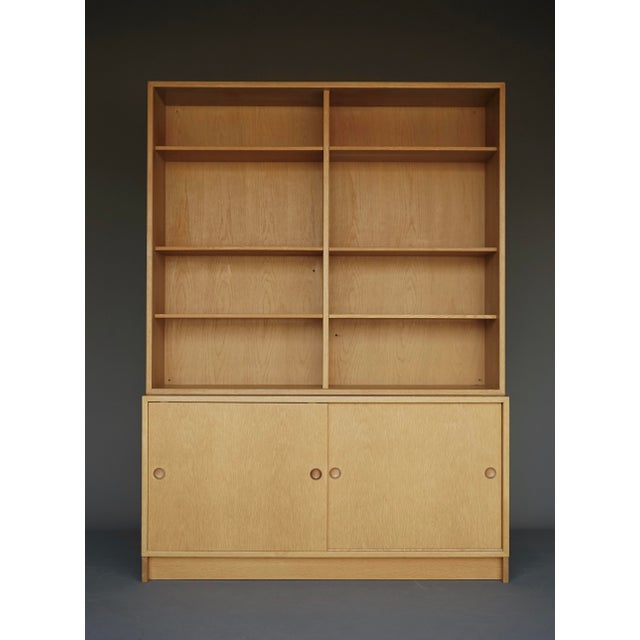 Karl Andersson & Söner Vintage Oak Bookcase by Børge Mogensen for Karl Andersson & Sons, 1960s For Sale - Image 4 of 18