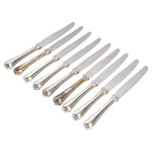 Dessert Knives from Christofle, 1980s, Set of 9
