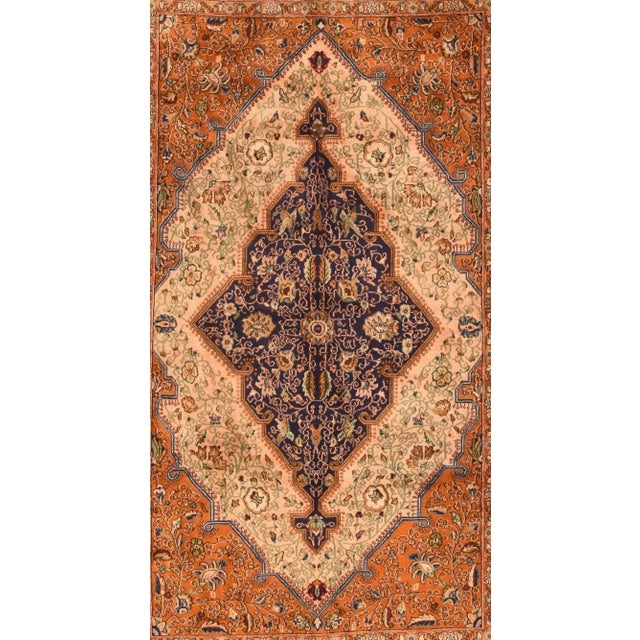 Traditional Vintage Qum Rug 5'3'' x 8'5'' For Sale - Image 3 of 3