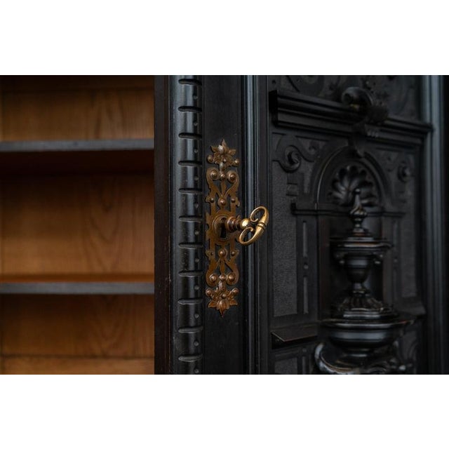 Gründerzeit Sideboard in Black, 1800s For Sale - Image 13 of 18