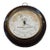 Vintage Italian Aneroid Barometer — “Barometro Normale” | Wood + Brass Nautical Wall Gauge For Sale