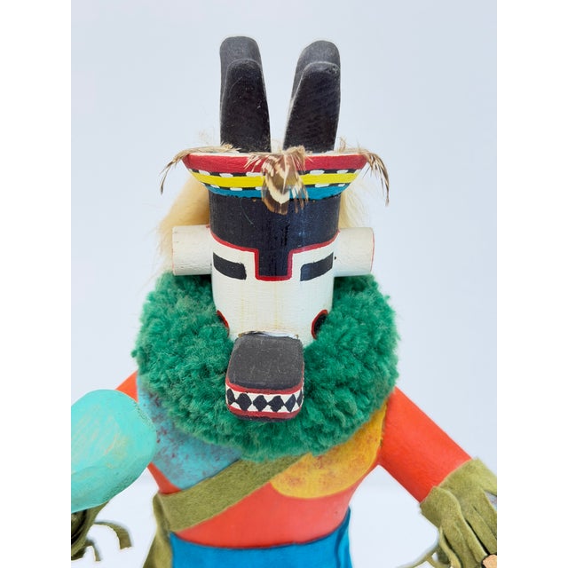 Vintage Antelope Hopi Kachina Doll Signed f.g., 12.5" Tall For Sale In Raleigh - Image 6 of 9