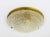 Large Textured Bubble Glass and Brass Flush Mount, Germany, 1970s For Sale - Image 4 of 11