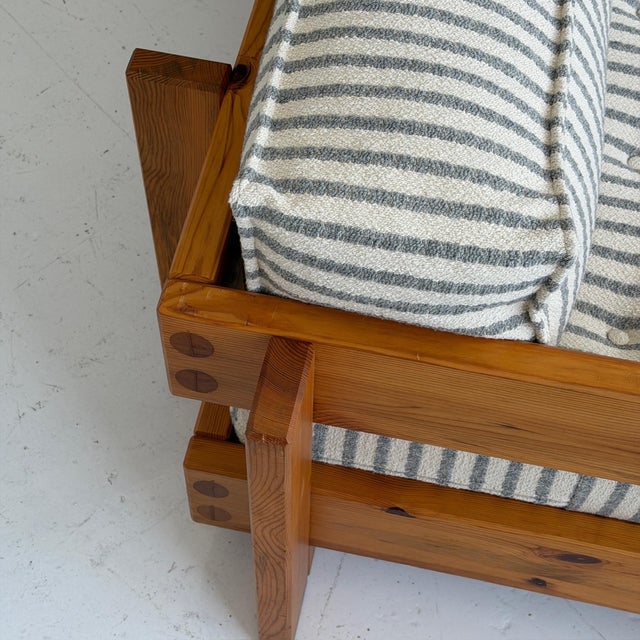 1970s Swedish Pine Daybed Sofa Attributed to Yngve Ekström for Swedese For Sale - Image 9 of 10
