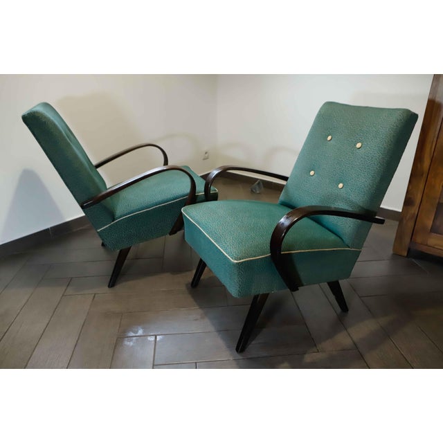 Vintage Lounge Chairs by Jaroslav Šmídek, 1960s, Set of 2 For Sale - Image 9 of 14