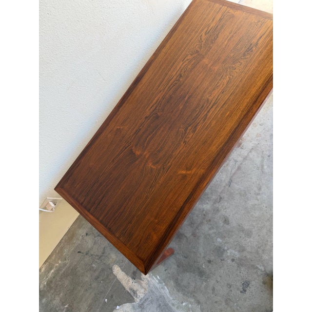 Vintage Danish Rosewood Coffee Table - Mid Century Modern Scandinavian Table 1960s For Sale - Image 4 of 8