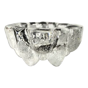 Modern Heavy Fine Glass Small Bowl