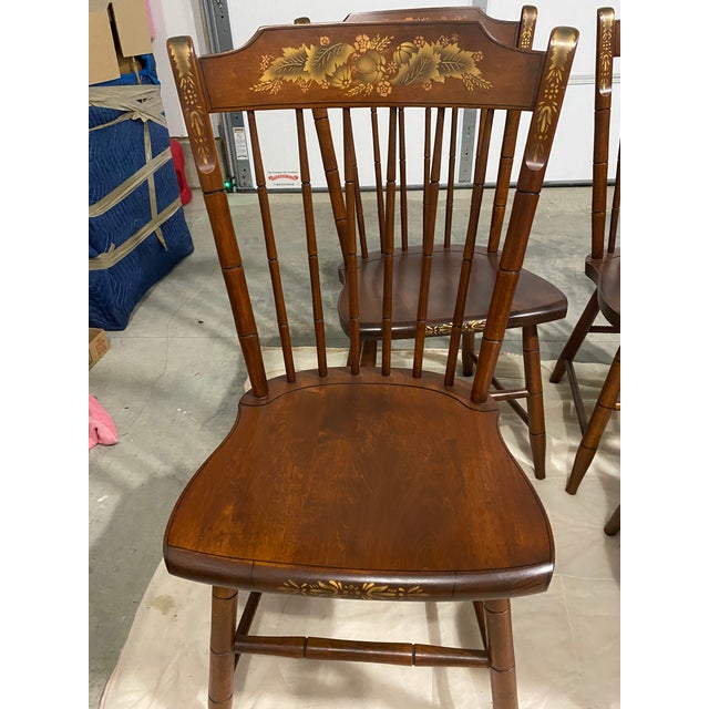 1980s Hitchcock Dining Room Set of 7 Chairish