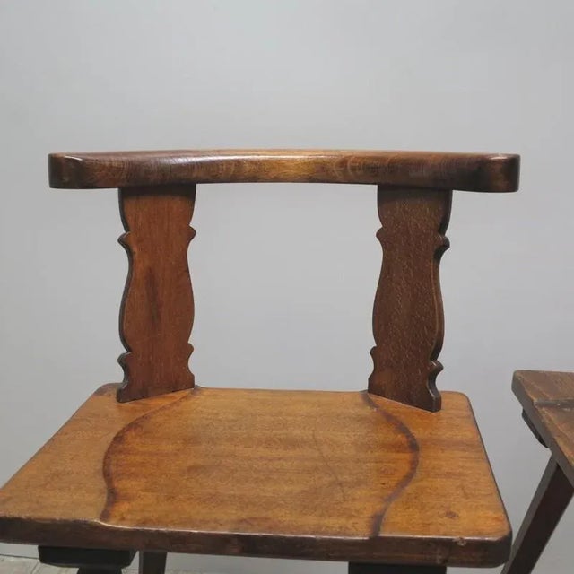 Set of Antique Wooden Chairs For Sale - Image 12 of 16