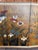 Wood Vintage Hiyakuho Imayasu Japanese Hand-Painted Floral Gold Byobu Screen For Sale - Image 7 of 18
