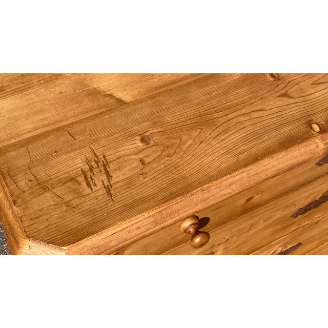 1900-1909 Pine Chest of Four Drawers, Denmark For Sale - Image 11 of 15