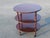 Early 20th Century Mahogany Oval Three-Tiered Rolling Bar Cart For Sale - Image 10 of 13