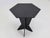 Brutalist French Art Deco Cubist Side Table in Black Carved Slate Stone, 1940s For Sale - Image 3 of 5