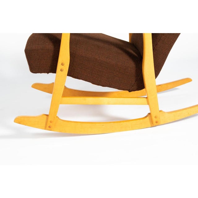 Wood Rocking Chair by Elias Svedberg for Nordiska For Sale - Image 7 of 10