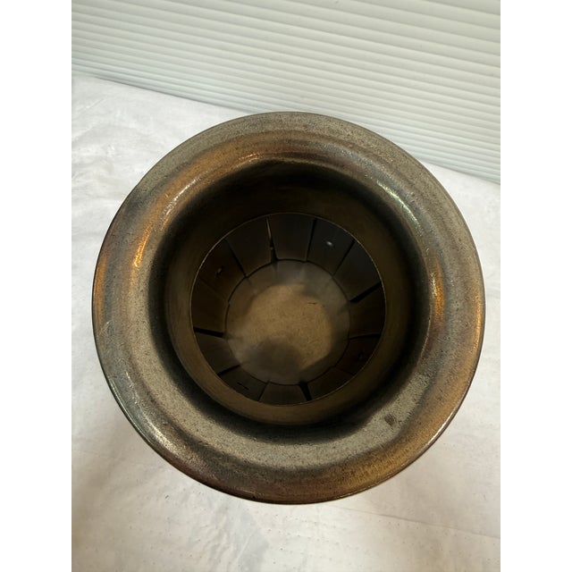 Late 20th Century Grape Casted Pewter Wine Bottle Cooler, Set of Three For Sale - Image 11 of 12