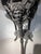Late 20th Century Vintage English Victorian Cast Iron Table With Marble Top For Sale - Image 5 of 6