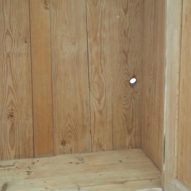 Antique Wilhelminian Softwood Wardrobe with Coat Hooks, 1890 For Sale - Image 18 of 18