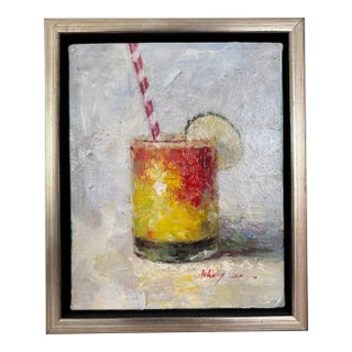 "Mixed Drink, Summer Cooler" Oil Painting by Ashley Lee For Sale