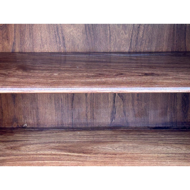 Chinese Moon Face Narrow Wood Grain Brown Drawers Side Table Cabinet For Sale - Image 16 of 16