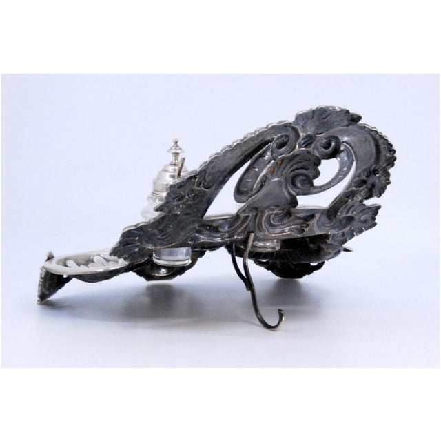 Inkwell in Cut Silver with Shell For Sale - Image 4 of 8