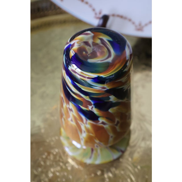 Joel O’Dorisio for Lost Angel Signed Handblown Studio Art Glass Vase For Sale - Image 10 of 15