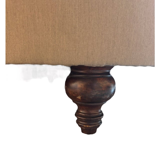 Newly Reupholstered Vintage Leopard Print Coffee Table Ottoman For Sale - Image 12 of 12