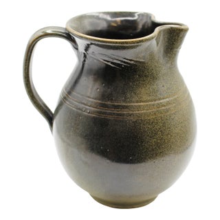 C. 1940-50s Early Ben Owen I Jugtown Ware Large Pitcher For Sale