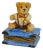 Limoges Porcelain Box With Teddy Bear on Book Hand-Painted France For Sale