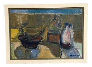 Y. Nilsson, Still Life, 1950s, Oil on Canvas, Framed