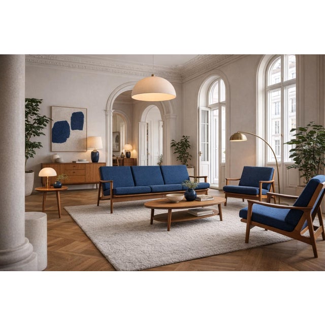 Vintage Australian Teak Sofa and Chairs from Parker Furniture, 1950s, Set of 3 For Sale - Image 10 of 18